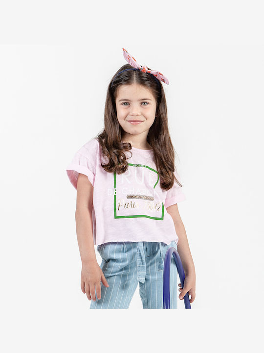 Alouette Kids Blouse Short Sleeve Pink