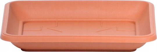 Prosperplast Square Pot Plate Terracotta 34x34buc