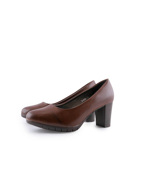 Antrin Tabac Brown Medium Heels