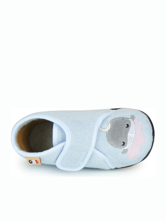Kinderhausschuhe Stiefel Blau