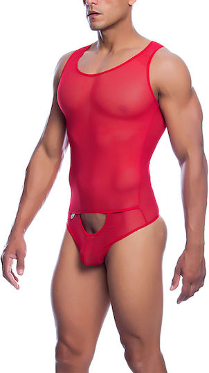 MOB Erotic Wear Sexy Ανδρικό Body Κόκκινο