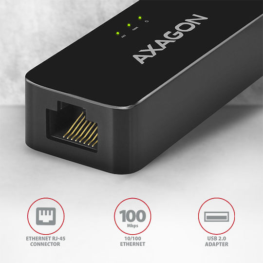 Axagon ADE-XR Adaptor Rețea USB cu Conexiune Cablată Ethernet