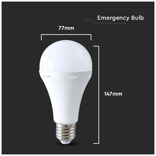 V-TAC LED Φωτιστικό Ασφαλείας Εξόδου με Τροφοδοσία Μπαταρίας