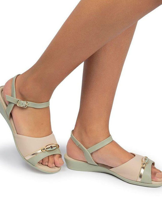 Piccadilly Anatomic Women's Ankle Strap Platforms Green