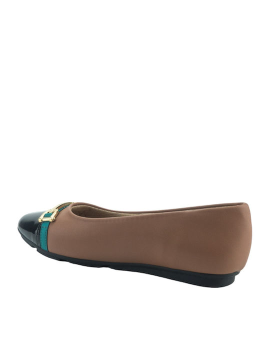 Damen Ballerinas in Orange Farbe