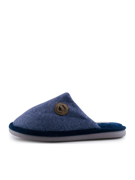 Heel Enclosed Men's Slipper Blue