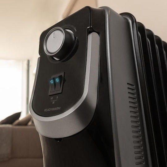 Cecotec Readywarm 9000 Space 360º Black Καλοριφέρ Λαδιού με 9 φέτες 2000W