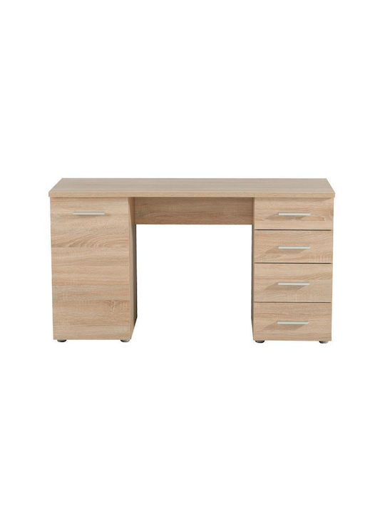 Γραφείο Liber Ξύλινο Μπεζ 135x50x75.5εκ.