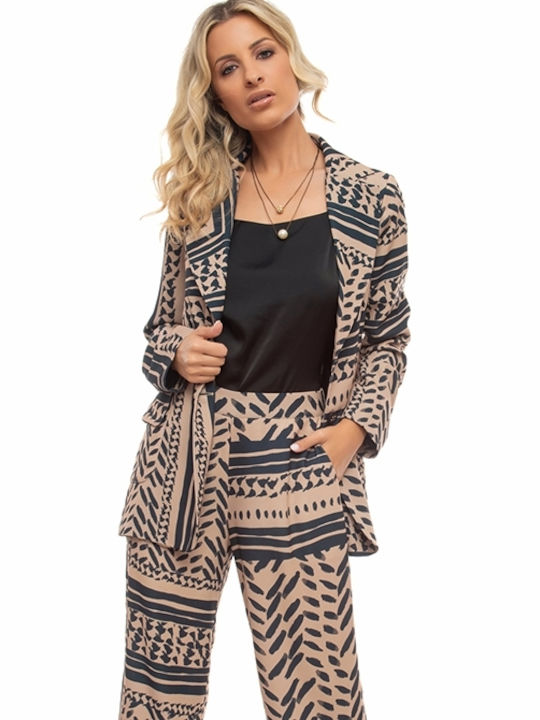 Eleria Cortes Blazer pentru femei Crepe Sacou