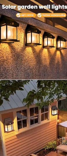 Bk-888 Wall Mounted Solar Light 1W 600lm Natural White with Motion Sensor and Photocell IP65