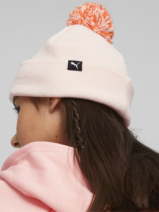 Beanie Παιδικό Σκουφάκι Πλεκτό Ροζ