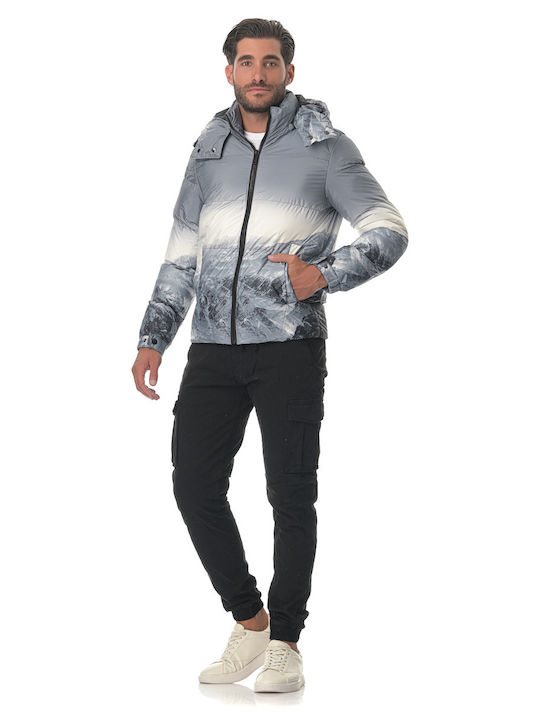 G Secret Men's Winter Jacket Gray