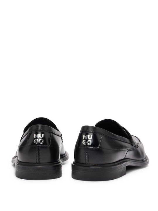 Hugo Men's Leather Moccasins Black