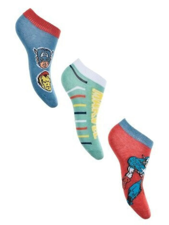 Marvel 3 Pack Ankle Socks Multicolour