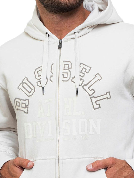 Russell Athletic Ζακέτα Λευκή με Κουκούλα