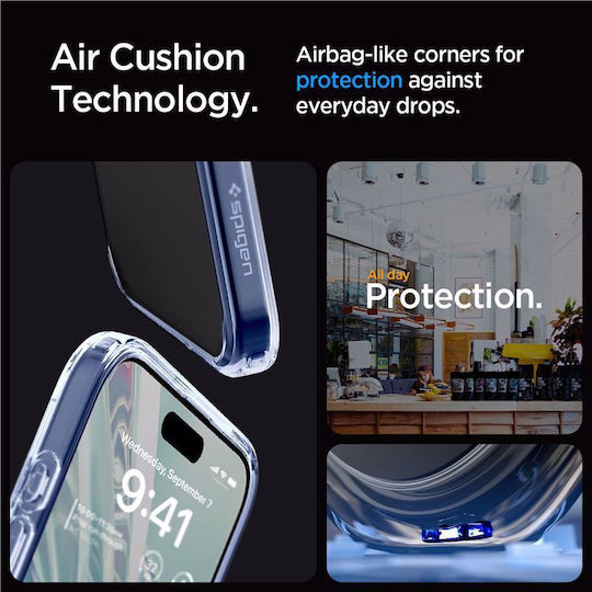 Spigen Ultra Hybrid Back Cover Plastic Light Blue (iPhone 15 Pro Max)