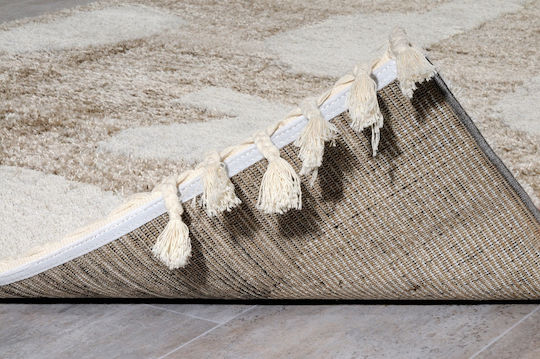 Tzikas Carpets Dolce 62564-070 Ръчно изработено Килим Правоъгълена с крошки Бежов