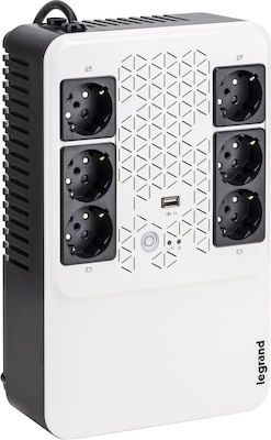 Legrand Keor Multiplug FR UPS Line-Interactive 800VA 480W with 6 Schuko Power Plugs