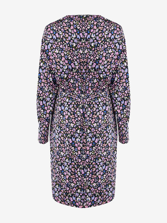 Mini Kleid Wickel Dark Purple
