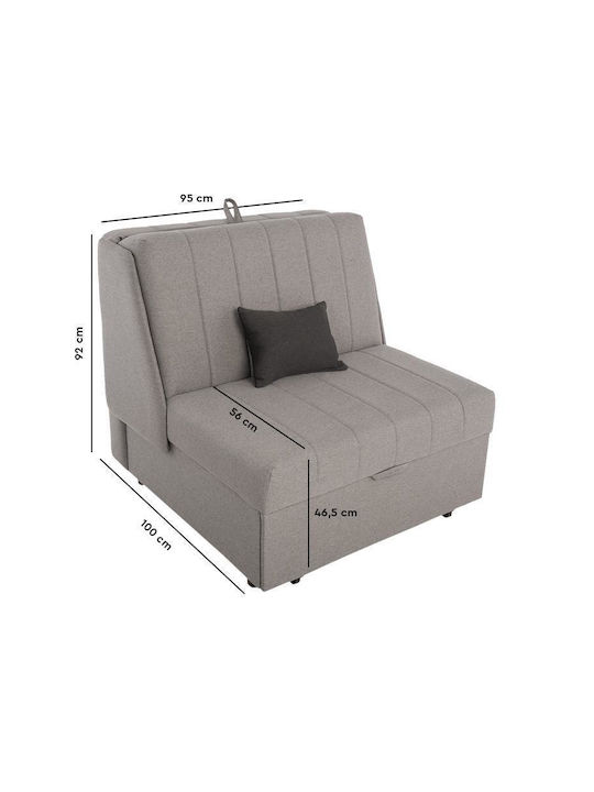 New Montana Schlafsessel Grey 95x100x92cm