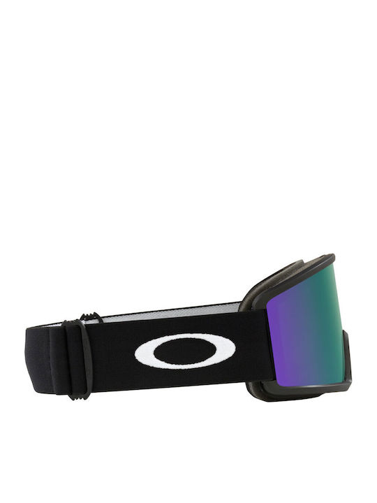 Oakley Target Line L Snow Masca de schi și snowboard Pentru adulți Negru cu Lentilă în culoarea Violet