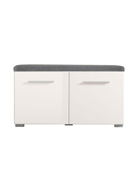 Beny Kom 760 Entry Furniture with Shoe Rack & Bench White 79x35x45cm
