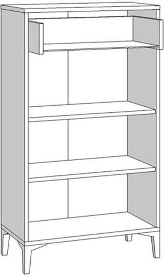Cabinet de depozitare Como Alb L58xW35xH104.5buc