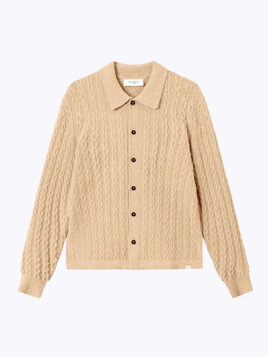 Les Deux Men's Knitted Cardigan Beige