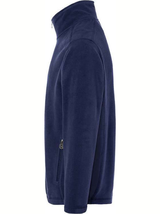 Cardigan Fleece pentru Bărbați Albastru marin
