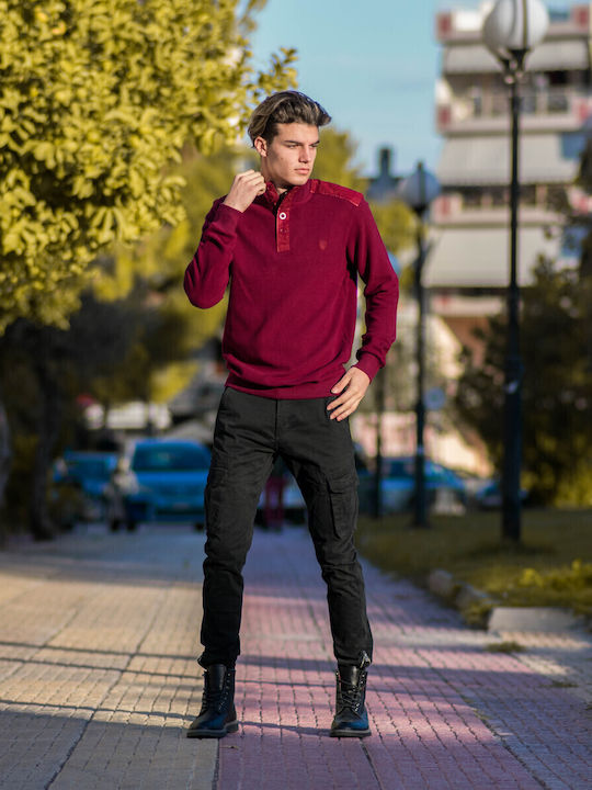 Polo Μπλούζα Μακρυμάνικη Μπορντό