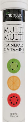 Ino Plus Multi Multi Vitamin for Energy, Immune System Boost, Hair, Skin, Nails & Antioxidant Orange 20 eff. tabs