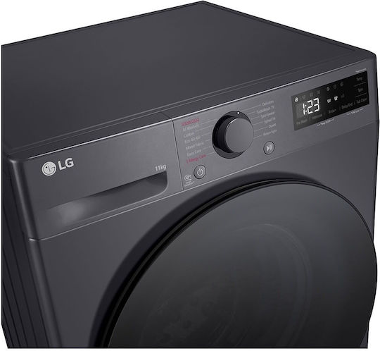 LG Waschmaschine 11kg mit Dampftechnologie 1400 Umdrehungen TurboWash Gray F4WR511S2M