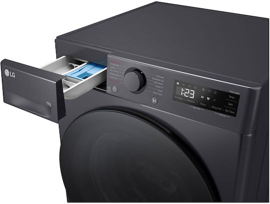 LG Waschmaschine 11kg mit Dampftechnologie 1400 Umdrehungen TurboWash Gray F4WR511S2M