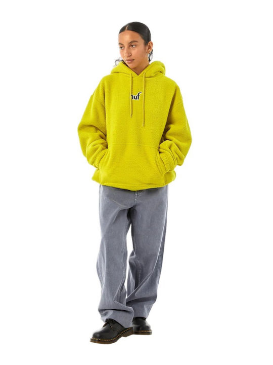 HUF Men's Sweatshirt with Hood Yellow