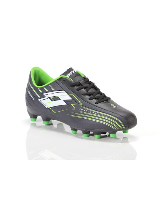 Lotto Solista 700 Vii Low Football Shoes FG with Cleats Black