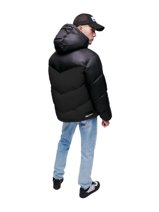 Karl Lagerfeld Jachetă Puffer Negru