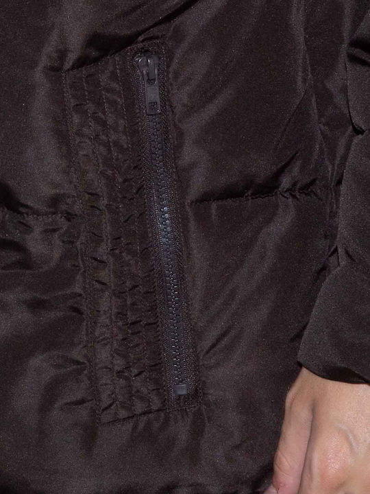 Χειμωνιάτικο Μπουφάν Puffer Καφέ