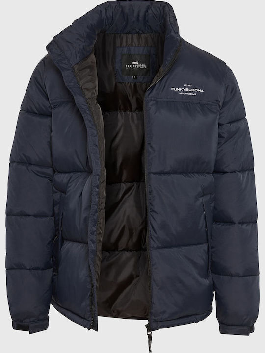 Χειμωνιάτικο Μπουφάν Puffer Navy Μπλε