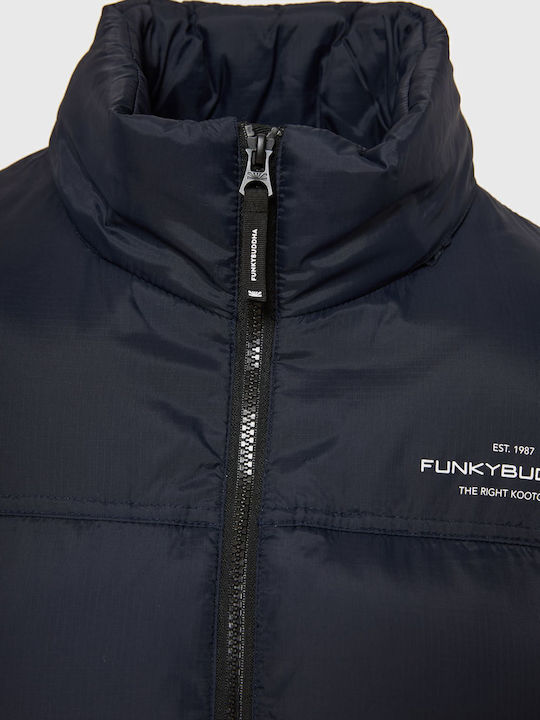 Χειμωνιάτικο Μπουφάν Puffer Navy Μπλε