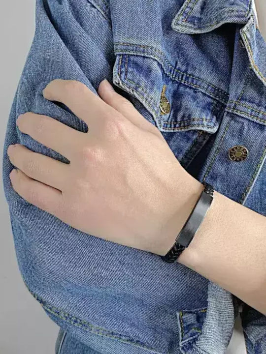 Bode Men's Bracelet Id made of Leather