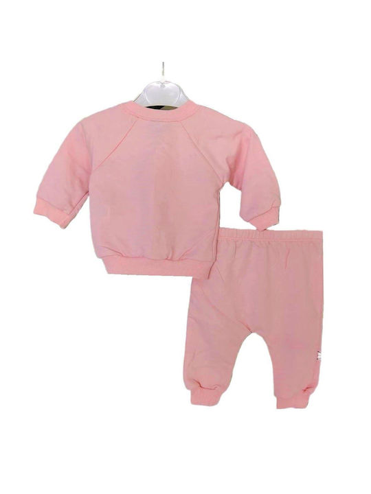 TakTakBaby Kinder Sweatpants Set - Jogginganzug Rosa 2Stück