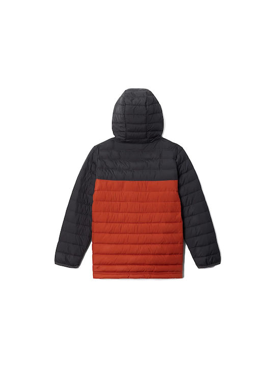 Columbia Kinderjacke mit Futter & Kapuze Schwarz Lite