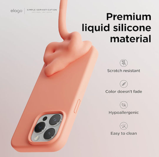 Elago Liquid Back Cover Silicone Pink (iPhone 15 Pro Max)