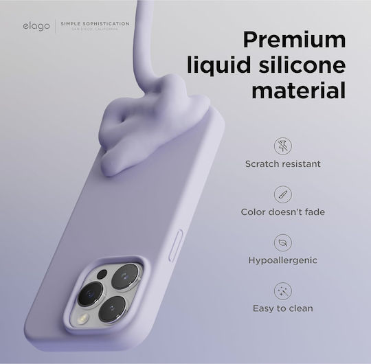 Elago Liquid Back Cover Silicone Purple (iPhone 15 Pro Max)