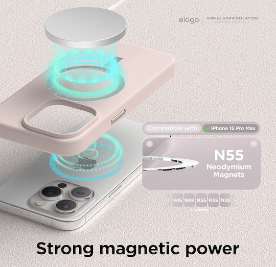 Elago Back Cover Silicon 1.7mm Roz (iPhone 15 Pro Max)