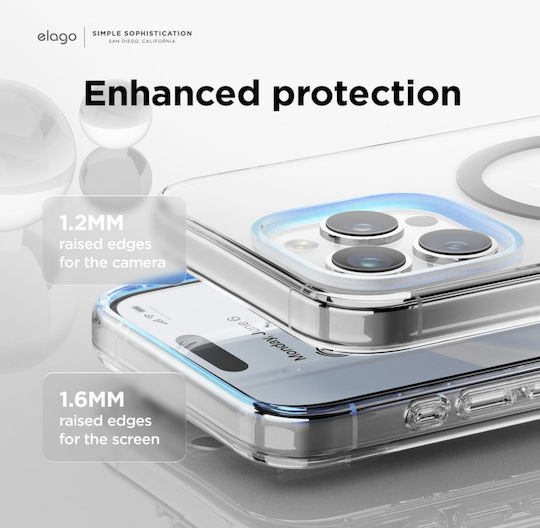 Elago Hybrid Back Cover Plastic / Silicone 1.2mm Transparent (iPhone 15 Pro Max)
