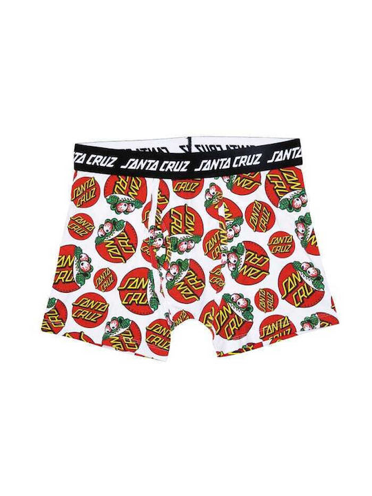 Santa Cruz Men's Boxer White with Patterns