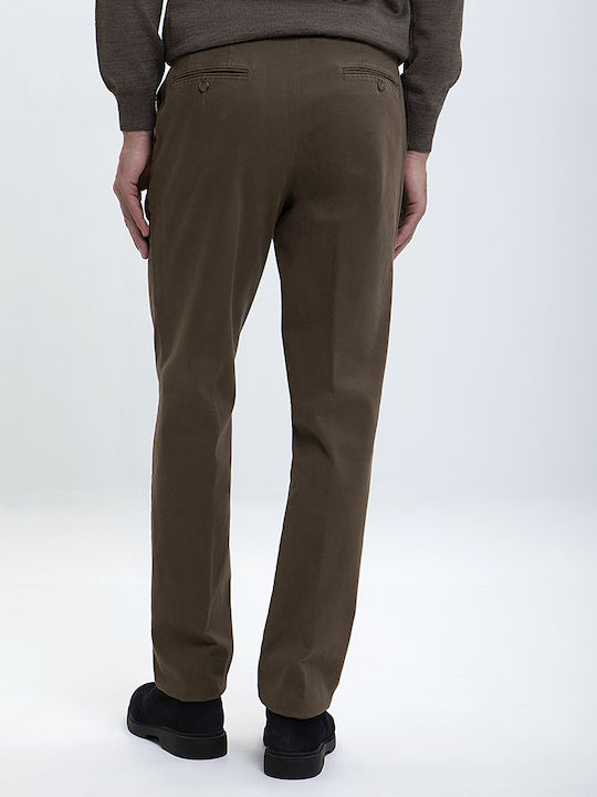 Kaiserhoff Herrenhose Chino Braun