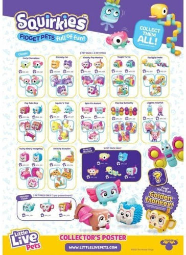 Moose Toys Squishy Plastic Animăluțe Live Mici Multicolor (Diverse modele) 1 buc