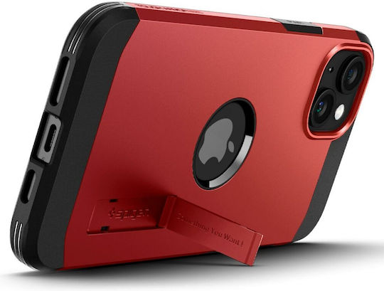 Spigen Tough Armor MagFit Back Cover Πλαστικό / Σιλικόνης Κόκκινο (iPhone 15)